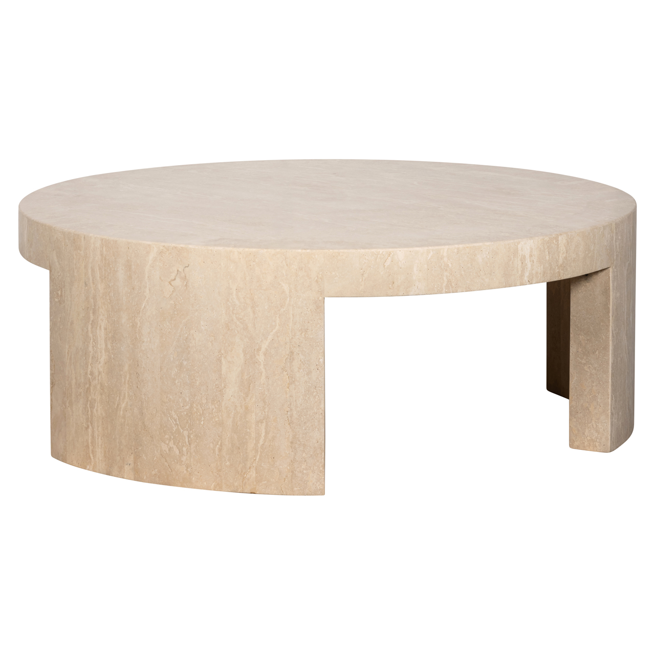 Table basse Alexander Jones beige rond Biltmore Richmond Interiors