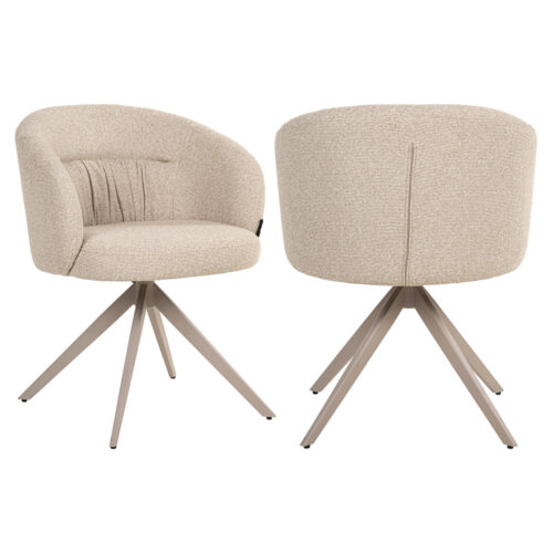 Chaise de salle à manger Olivia biscotti pivotant Richmond Interiors