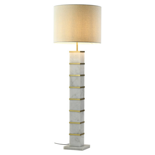 Lampe sur pied Celinae blanc including lampshade Richmond Interiors