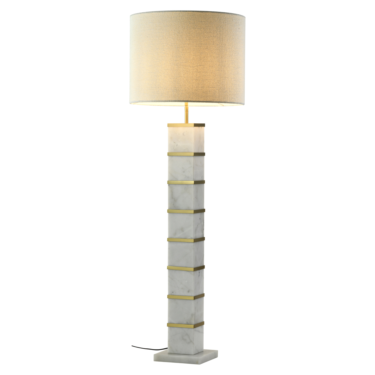 Lampe sur pied Celinae blanc including lampshade Richmond Interiors