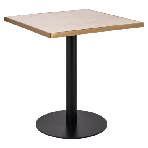 Table bistro carré Brazza beige 70x70 Richmond Interiors