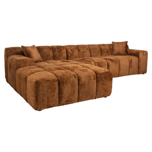 Canapé Cube lovely cinnamon 3-seater + lounge gauche Richmond Interiors