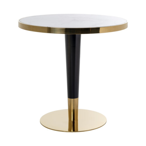 Table bistro ronde Osteria noir blanc Richmond Interiors 80cm