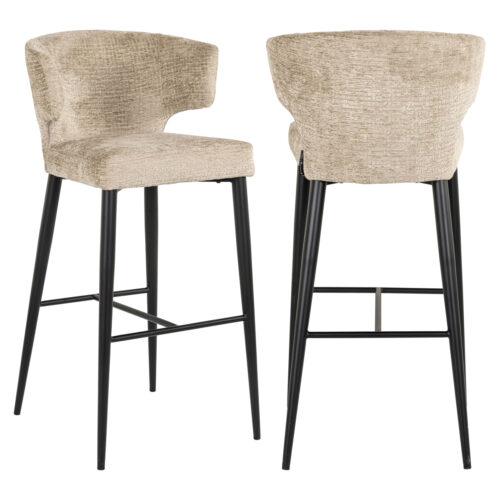 Tabouret de bar Taylor desert fusion ignifuge Richmond Interiors H77