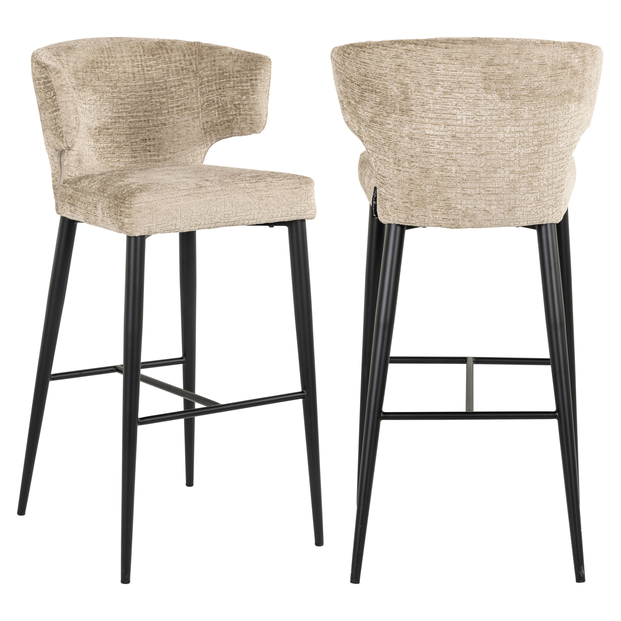 Tabouret de bar Taylor desert fusion ignifuge Richmond Interiors H77