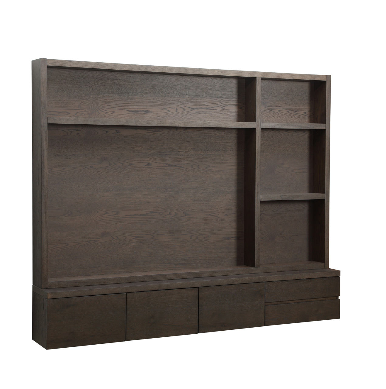 Meuble TV Lachance marron 3 portes 2 tiroirs Richmond Interiors