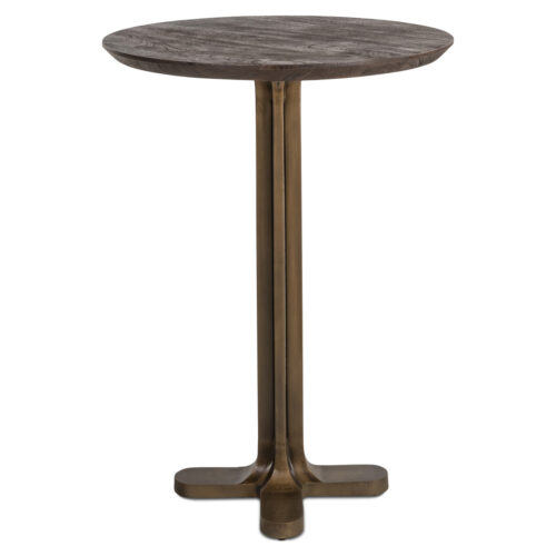 Table de bar Revelin marron foncé 80Ø Richmond Interiors