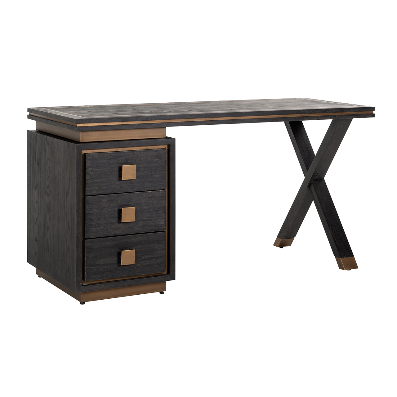 Bureau Hunter noir rustic Richmond Interiors