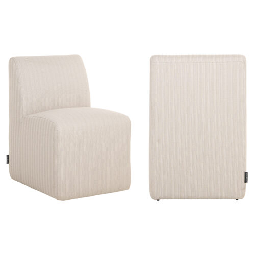 Chaise de salle à manger extérieure Riva beige Richmond Interiors