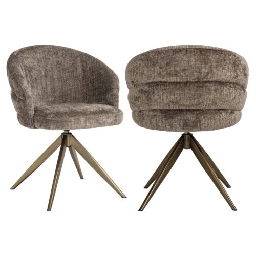 Chaise de salle à manger Zendaya niagara stone pivotant Richmond Interiors