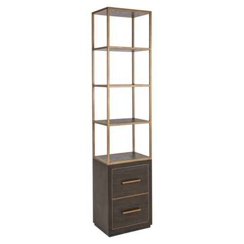 Vitrine Carter marron small 2 tiroirs Richmond Interiors
