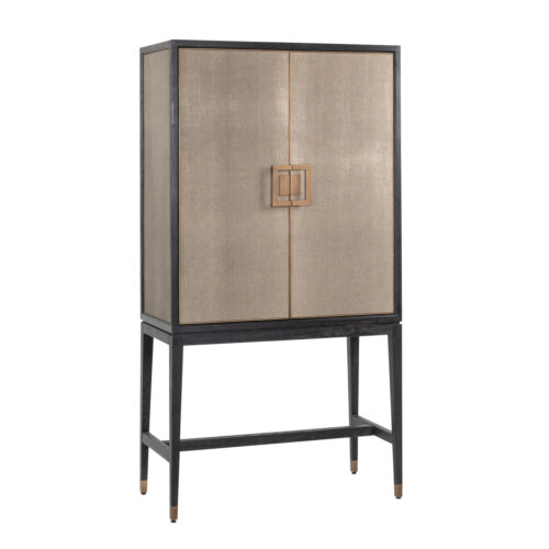 Armoire de rangement Bloomville laiton shagreen Richmond Interiors