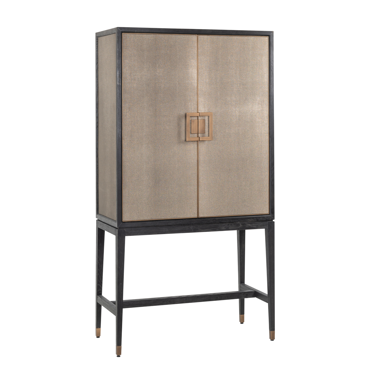 Armoire de rangement Bloomville laiton shagreen Richmond Interiors