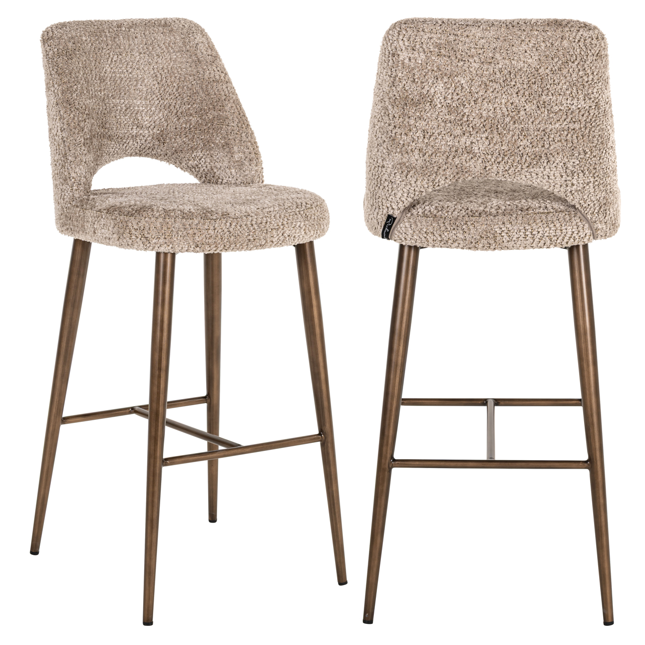 Tabouret de bar Delphine lovely nature ignifuge Richmond Interiors H76