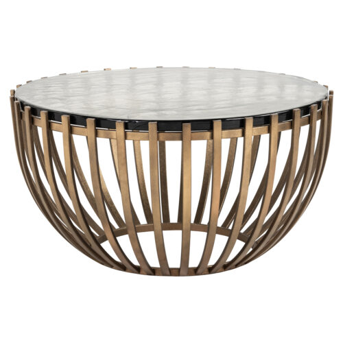 Table basse Volante gold 84Ø Richmond Interiors