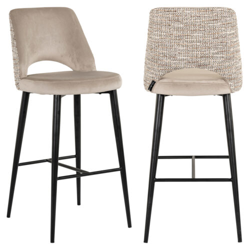 Tabouret de bar Tabitha trendy nature ignifuge Richmond Interiors