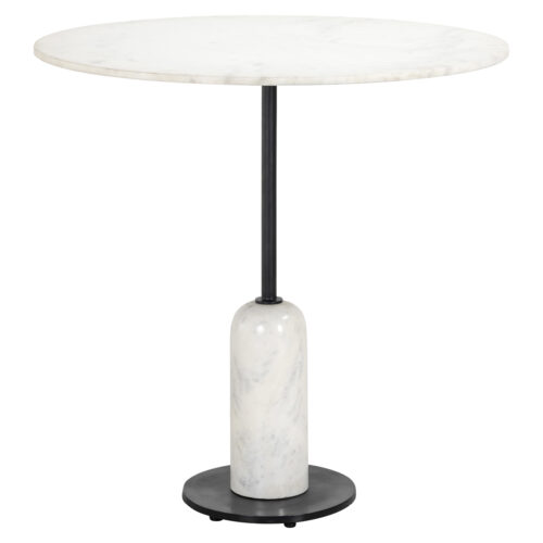 Table à manger Jagger noir/blanc 76,5Ø Richmond Interiors