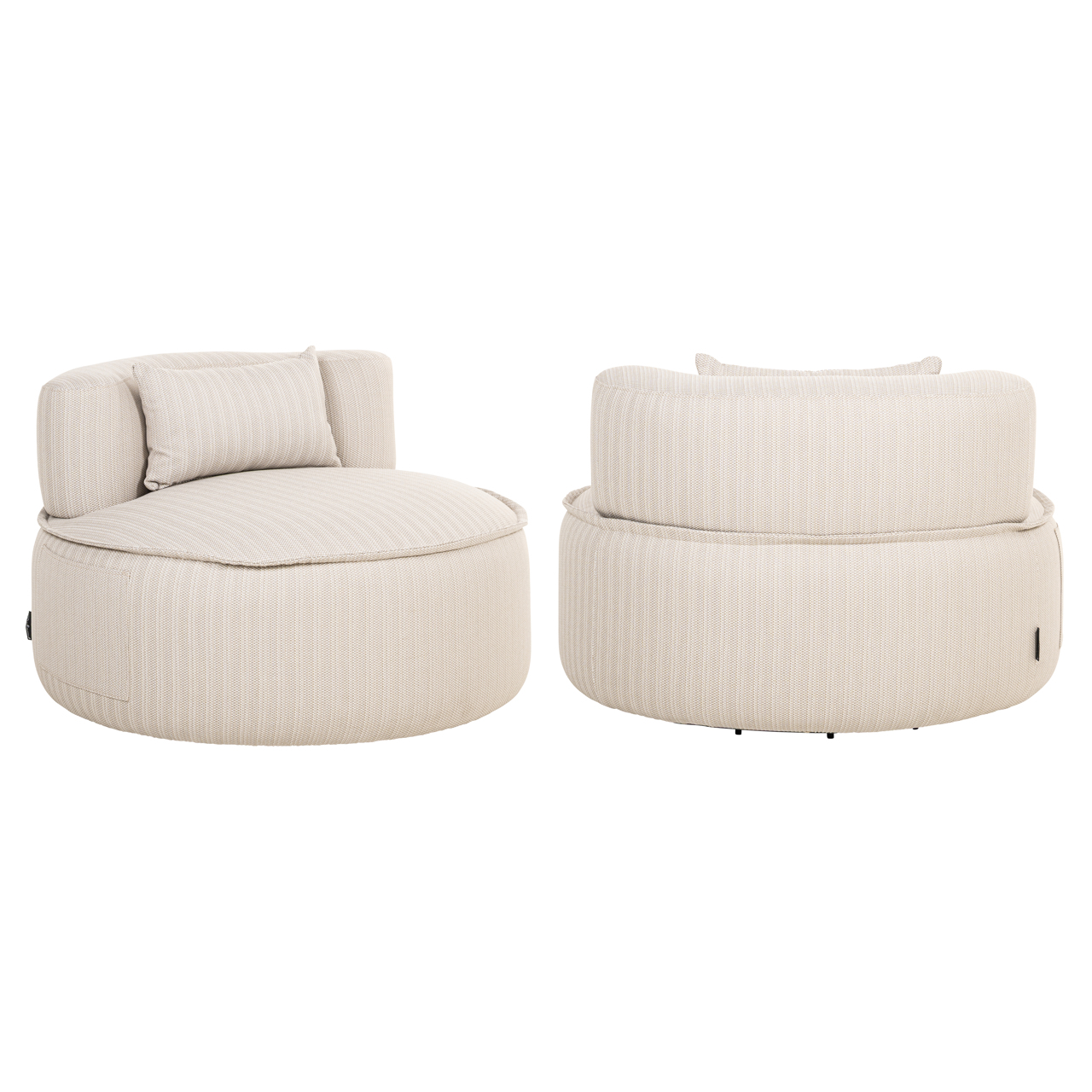 Fauteuil extérieur pivotant Nammos beige Richmond Interiors