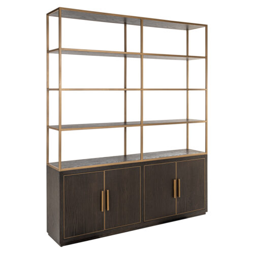 Vitrine Carter marron large 4 portes Richmond Interiors