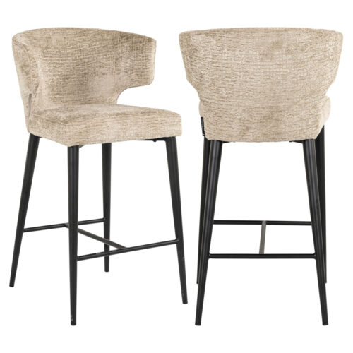 Tabouret de bar Taylor desert fusion ignifuge Richmond Interiors H67