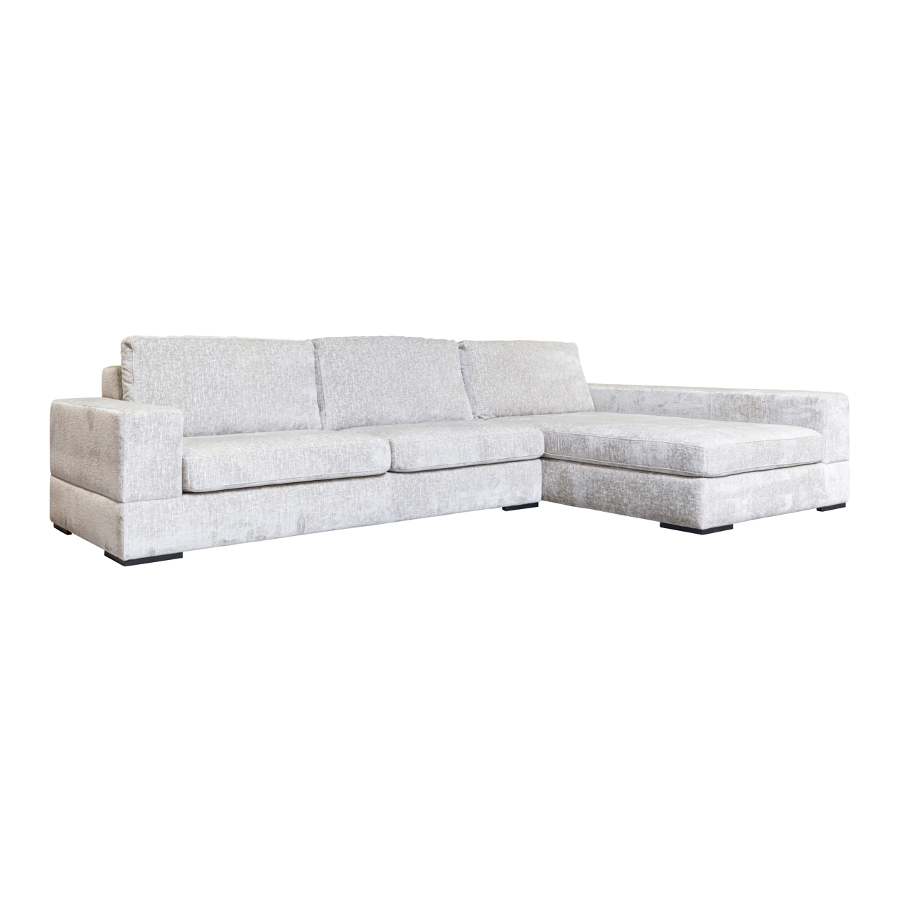 Canapé Pasha pearl island 3-seater + lounge droite fully upholstered Richmond Interiors