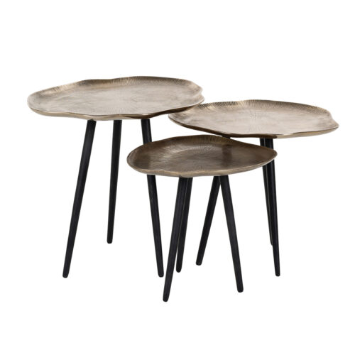 Table basse Volenta champagne gold (Set of 3) Richmond Interiors