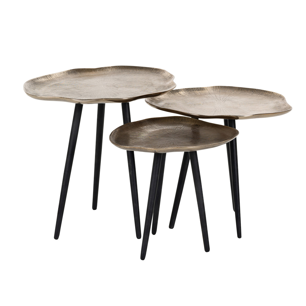 Table basse Volenta champagne gold (Set of 3) Richmond Interiors