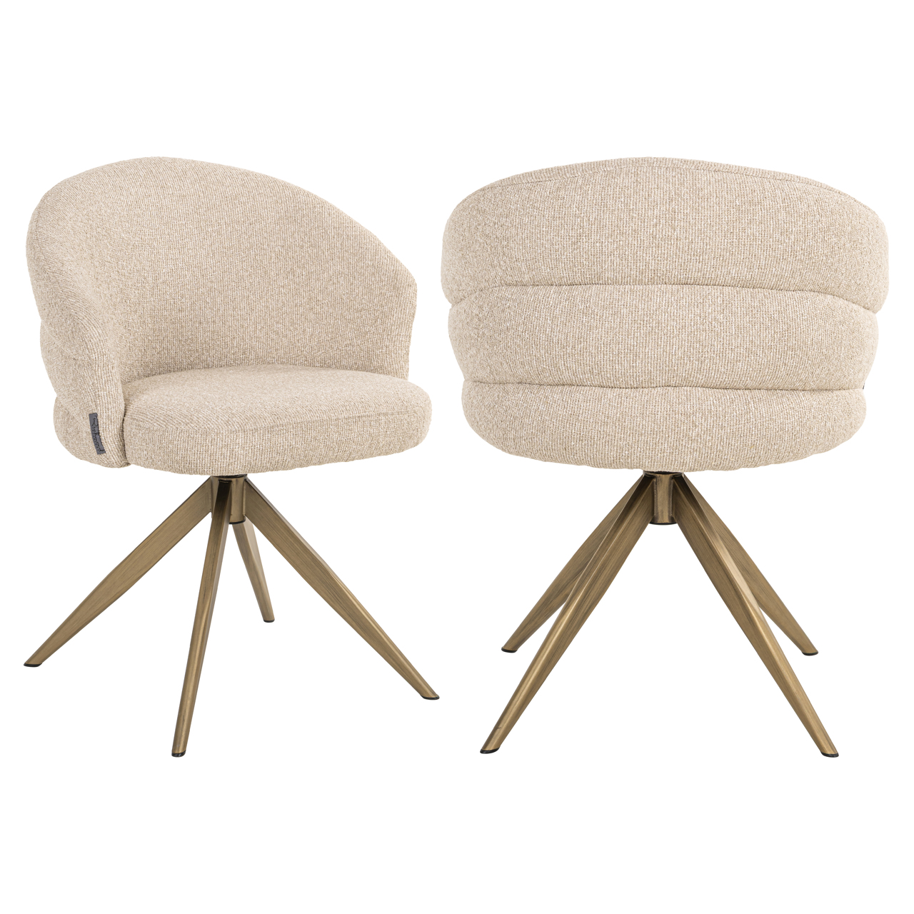 Chaise Zendaya biscotti pivotant ignifuge Richmond Interiors