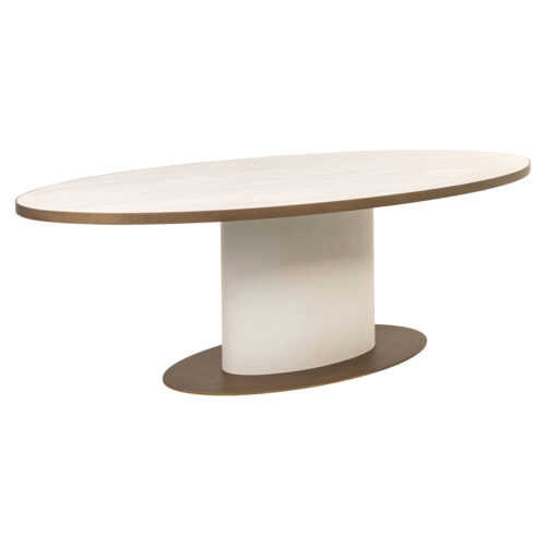 Table à manger ovale Tivoli blanc 230 Richmond Interiors