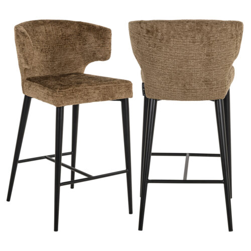 Tabouret de bar Taylor brandy fusion ignifuge Richmond Interiors H67