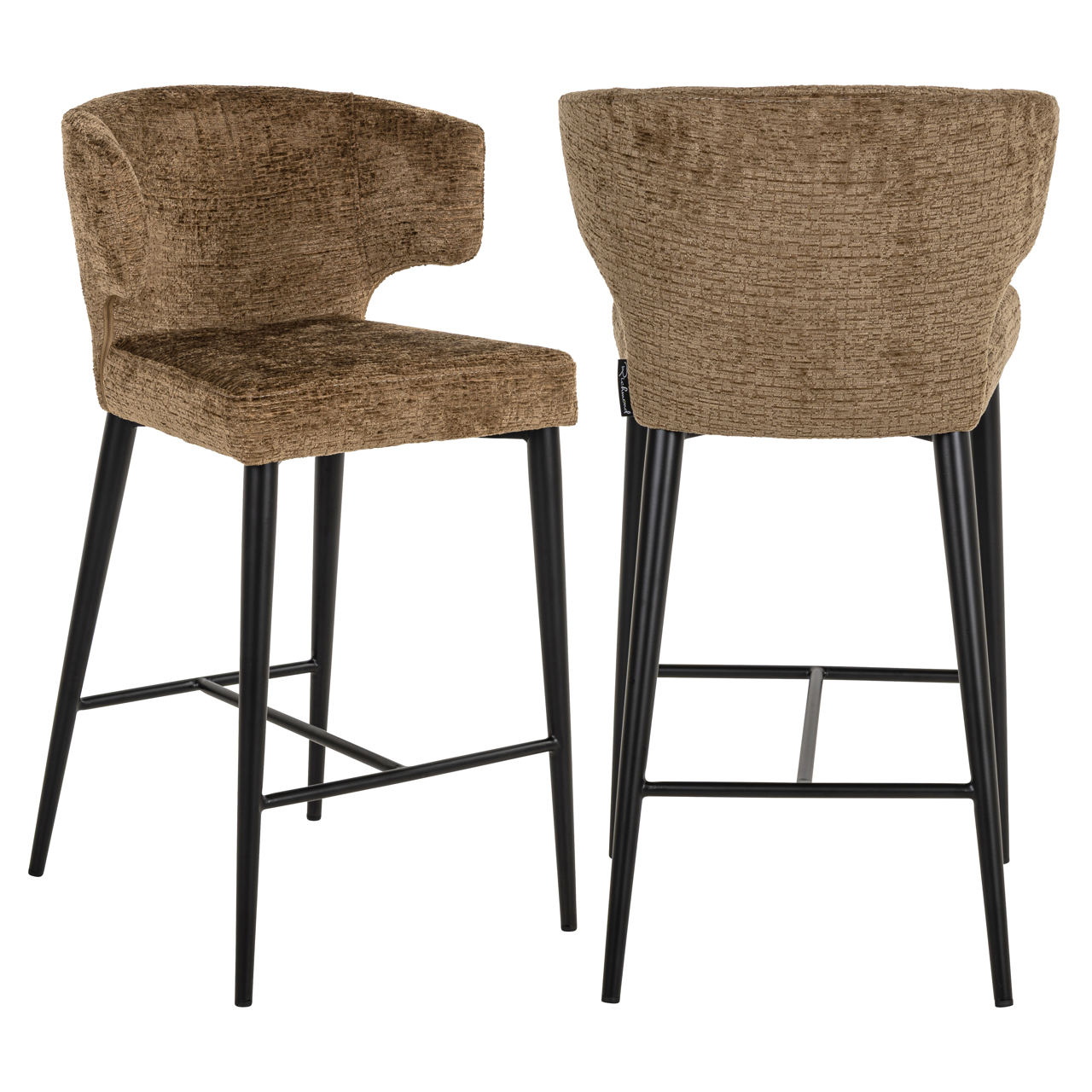 Tabouret de bar Taylor brandy fusion ignifuge Richmond Interiors H67