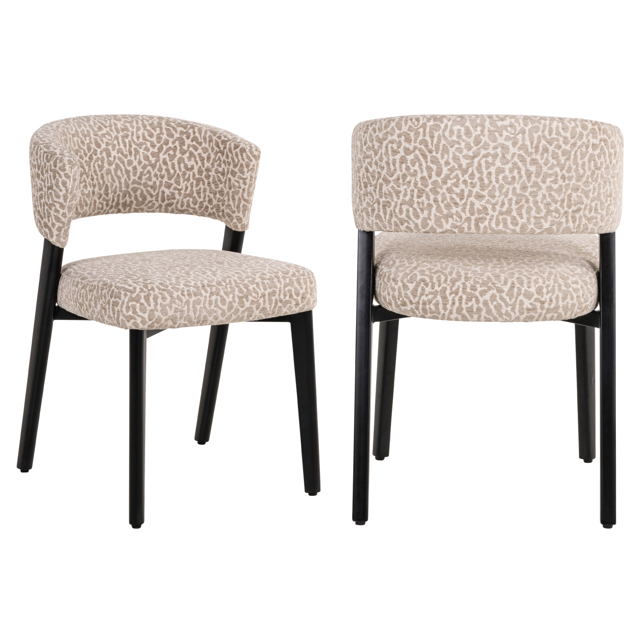 Chaise Zeno beige leopard Richmond Interiors