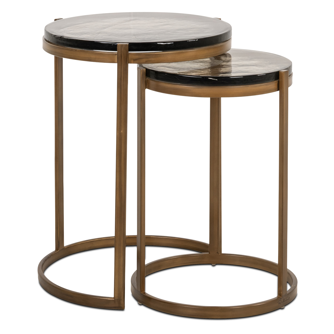 Table d'appoint Cleo gold Richmond Interiors - lot de 2