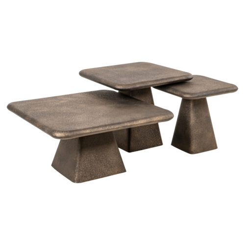 Table basse Marlie gold Richmond Interiors - lot de 3