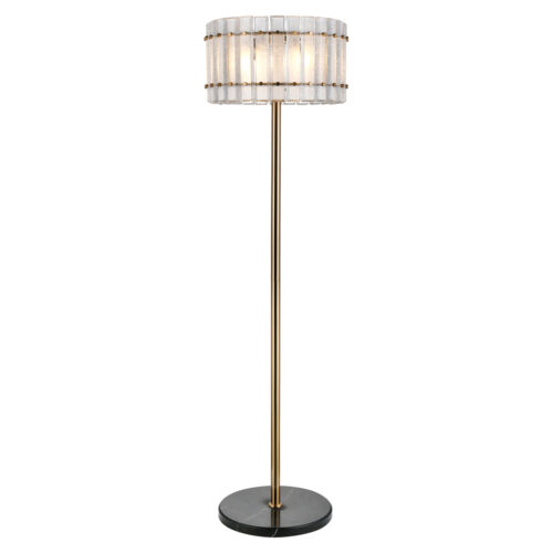 Lampe sur pied Feline laiton antique Richmond Interiors