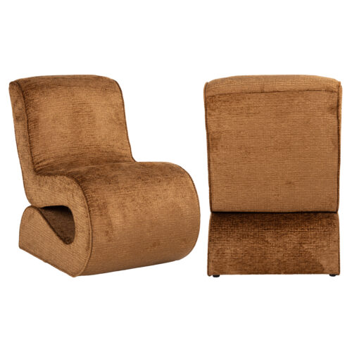 Fauteuil lounge Frankie cognac fusion Richmond Interiors