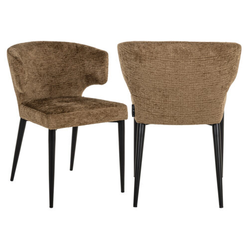 Chaise de salle à manger Taylor brandy fusion ignifuge Richmond Interiors