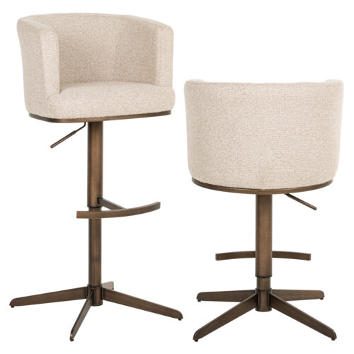 Tabouret de bar Cheyenne biscotti pivotant Richmond Interiors