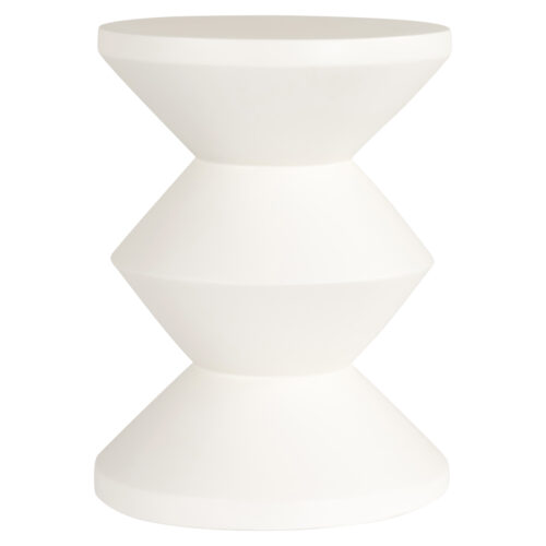 Table d'appoint Bloomstone blanc 35Ø Richmond Interiors
