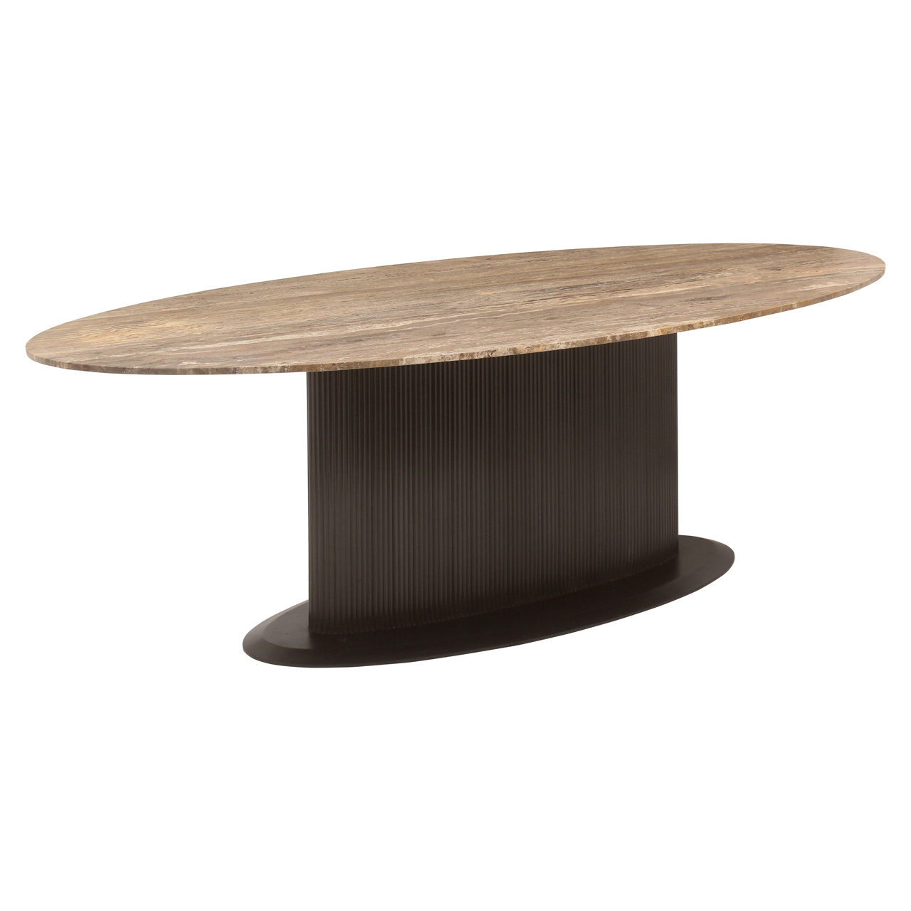 Table à manger Russo brun cendré ovale 235 Richmond Interiors