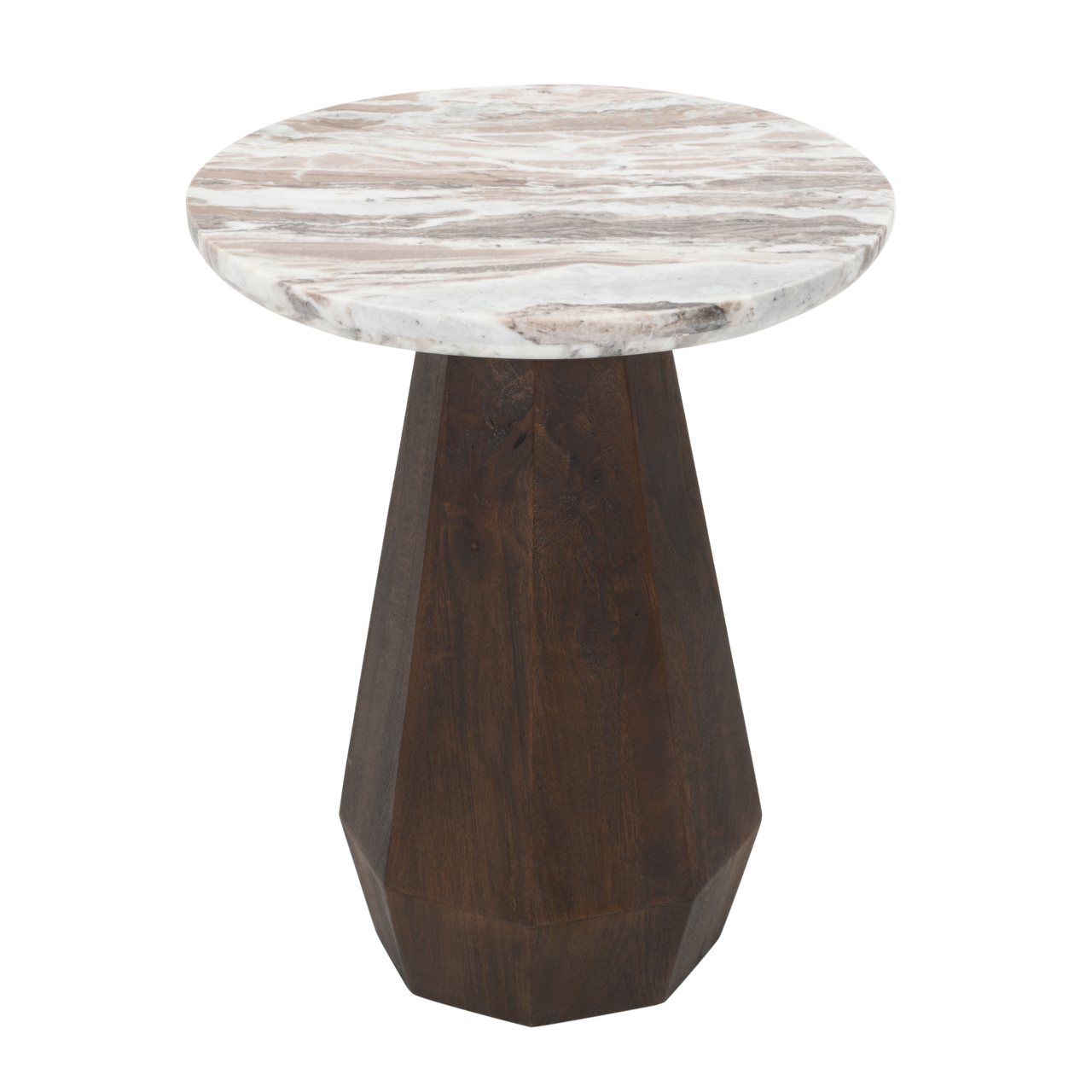 Table d'appoint Oberoy Blush beige 45Ø Richmond Interiors