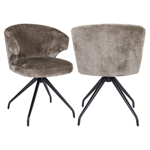 Chaise de salle à manger Milly niagara stone pivotant Richmond Interiors