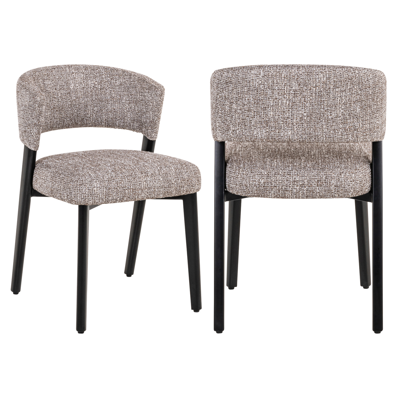 Chaise de salle à manger Zeno earth tweed Richmond Interiors