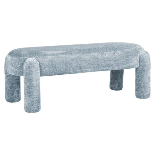 Banc Holly light velours bleu chenille Richmond Interiors