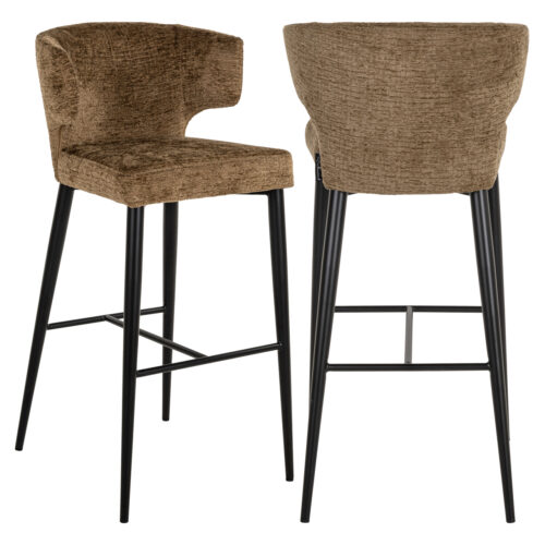 Tabouret de bar Taylor brandy fusion ignifuge Richmond Interiors