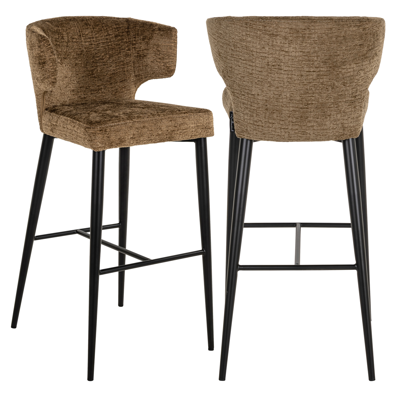 Tabouret de bar Taylor brandy fusion ignifuge Richmond Interiors