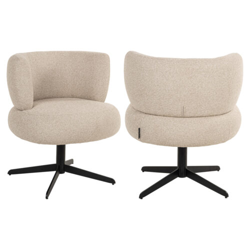 Chaise de salle à manger Alexis biscotti pivotant Richmond Interiors
