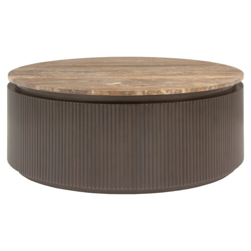 Table basse Russo brun cendré 90Ø Richmond Interiors