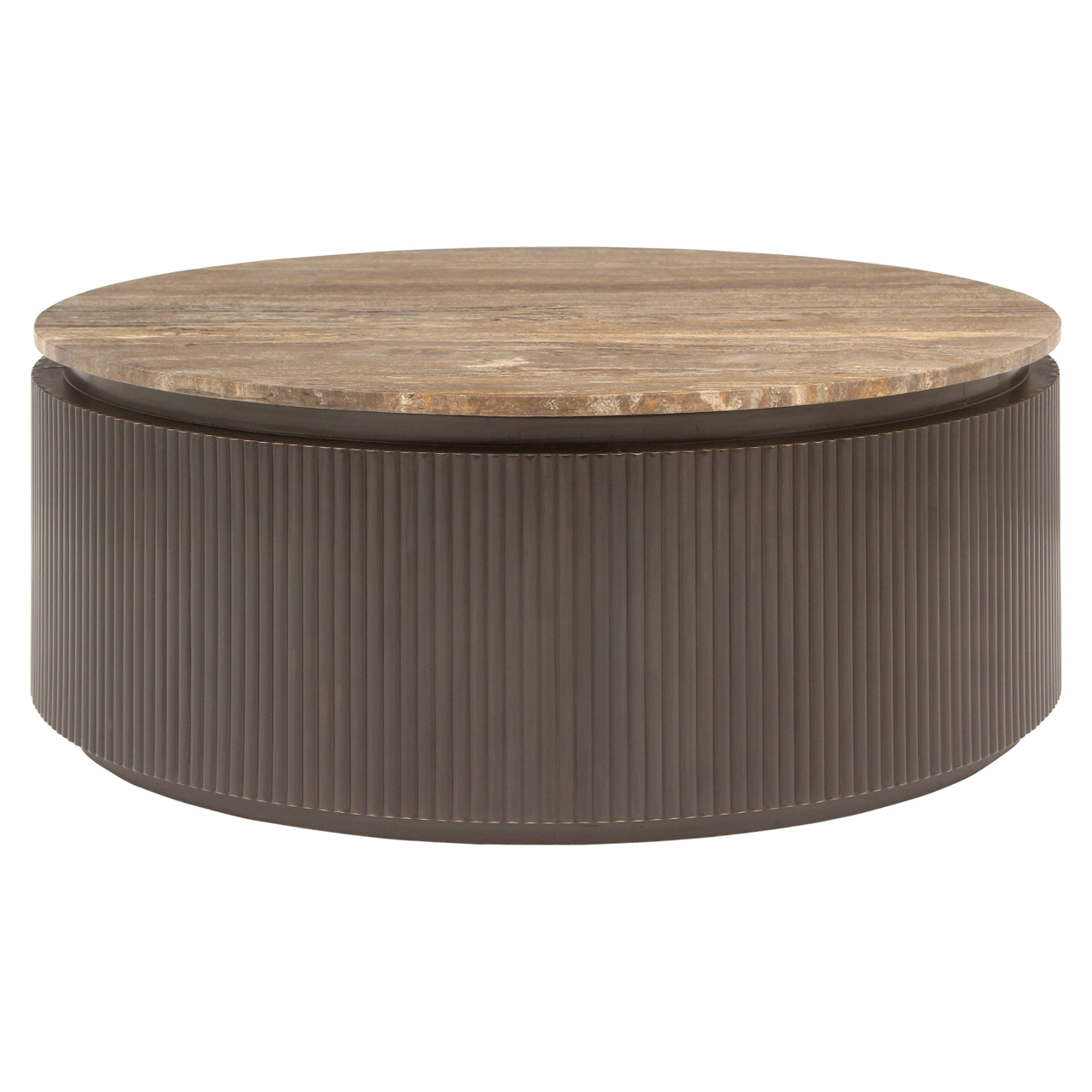 Table basse Russo brun cendré 90Ø Richmond Interiors