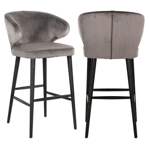 Tabouret de bar Indigo stone velours Richmond Interiors